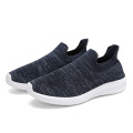 Wholesale new arrival fashion lightweight plain color fly knit slip on men's shoes in summer,shoes- for man,man shoe